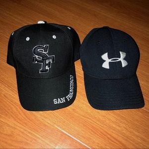 Set Of Two Black Hats